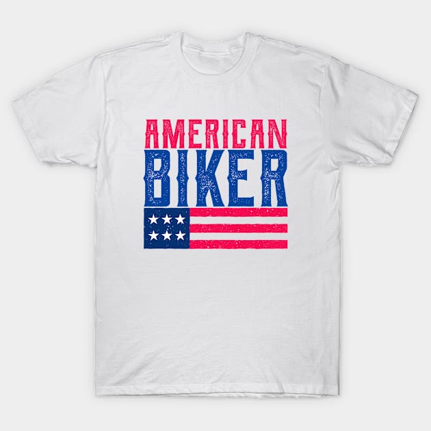 American biker vintage T-Shirt by TompasCreations